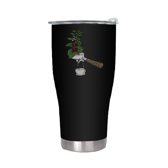 Coffee Plant Sieve Carriers Coffee Design Stainless Steel Tumblers