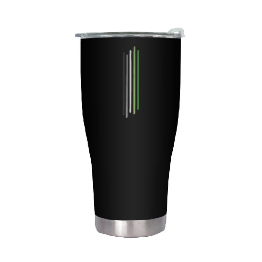 Subtle Aromantic Pride, Aro Flag, Pride Month Stainless Steel Tumblers