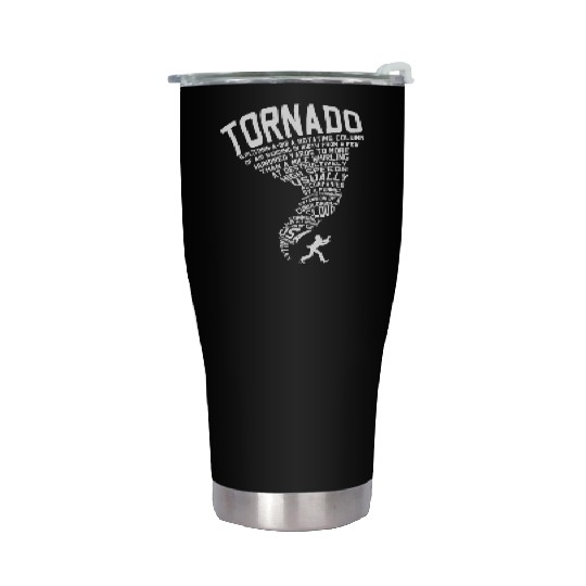 Tornado Storm Chaser Hurricane Wind Weather Gift Stainless Steel Tumblers