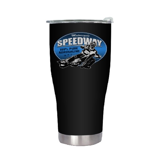 Motorcycle Speedway Racing Stainless Steel Tumblers