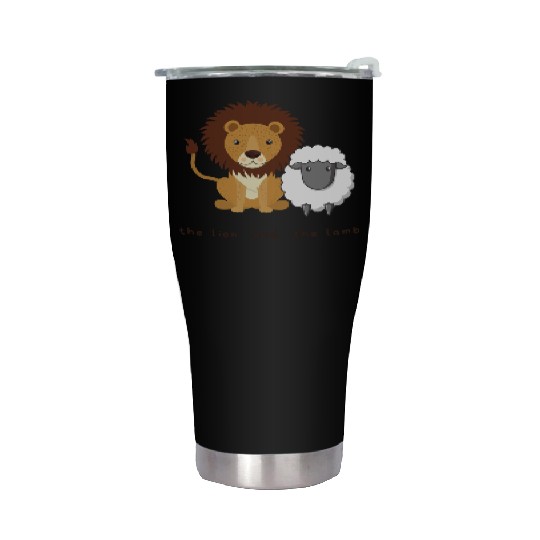 The Lion and the Lamb Stainless Steel Tumblers