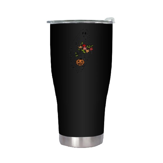 Halloween Ghost Party Autumn Trick Pumpkin Gift Stainless Steel Tumblers