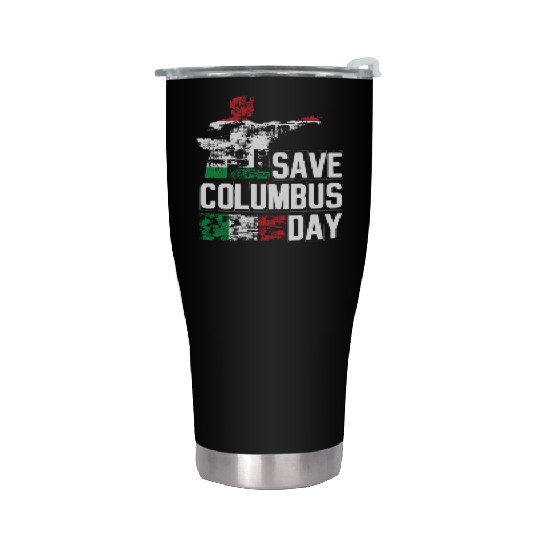 Save Columbus Day Christopher Columbus Americas Stainless Steel Tumblers