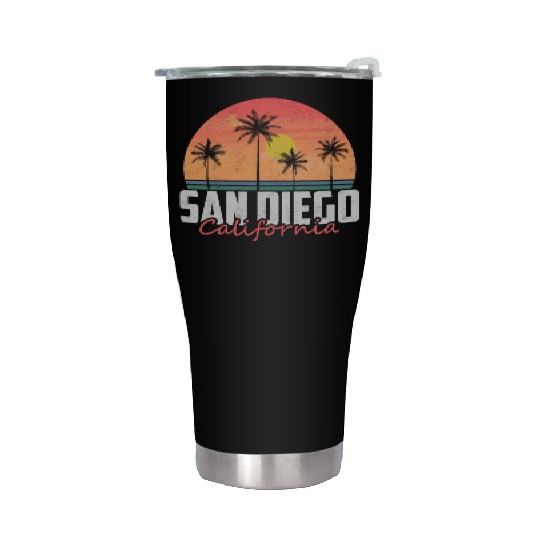 San Diego CA California Pacific Beach Stainless Steel Tumblers