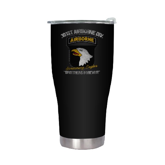 101st Airborne Division US Army Veteran Stainless Steel Tumblers