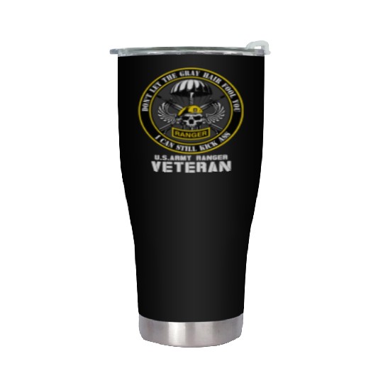 US Army Ranger Army Dad Military Veterans Day Stainless Steel Tumblers