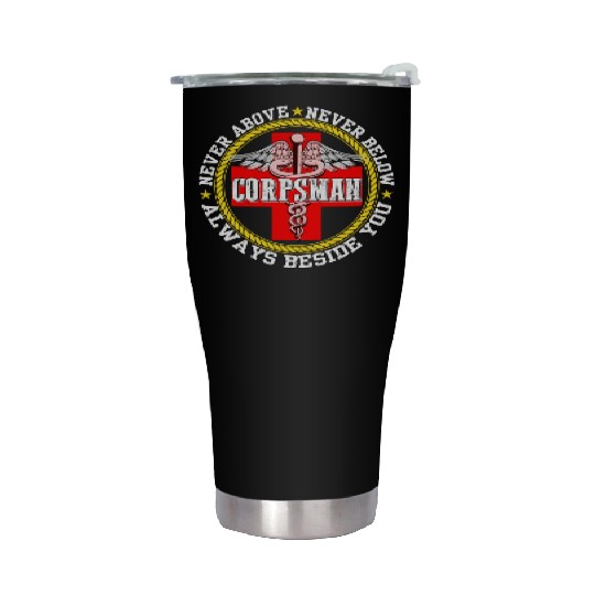 Corpsman Devil Doc Corpsman US Army Stainless Steel Tumblers