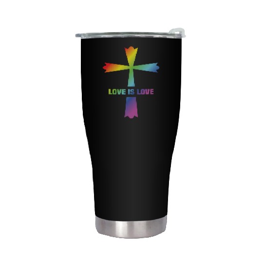 God Gay Christian LGBT Stainless Steel Tumblers