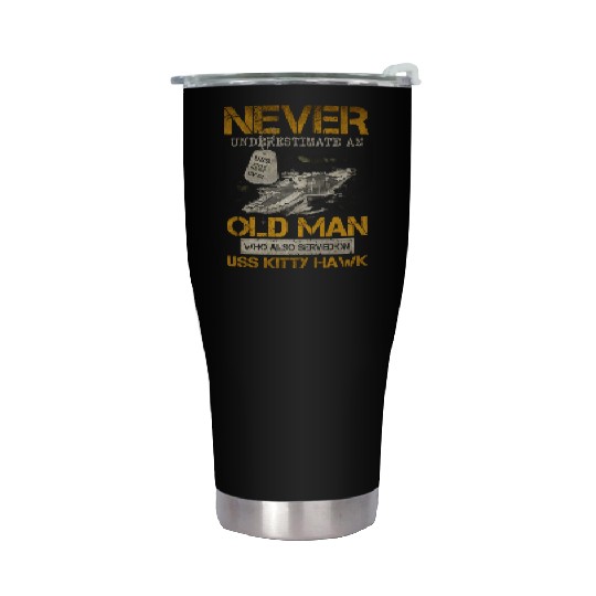 USS Kitty Hawk CV 63 Stainless Steel Tumblers