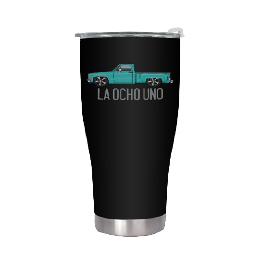 La Ocho Uno Light Turquoise Stainless Steel Tumblers