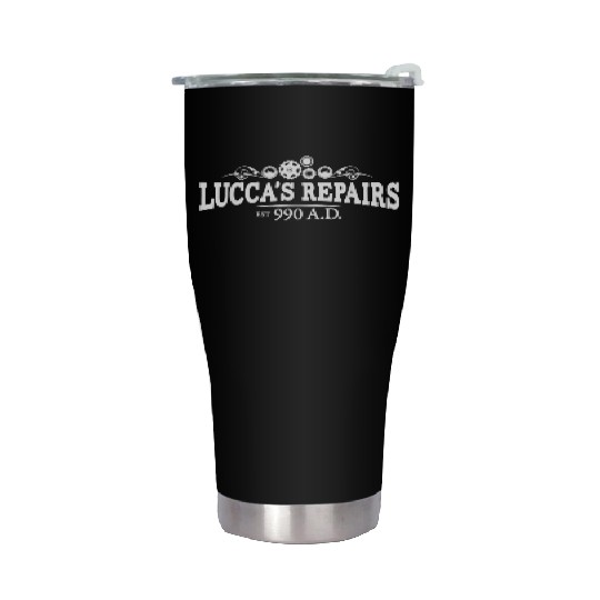 Lucca s Repairs Chrono Trigger Cross Stainless Steel Tumblers