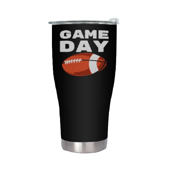 Vintage American Football Game Day Stainless Steel Tumblers