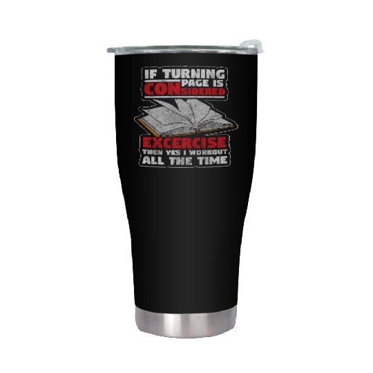 Bookworm Library Literature Back To School Stainless Steel Tumblers