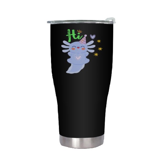 Baby Axolotl Art - 5 Stainless Steel Tumblers