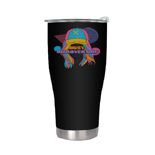 Busy Introverting 90s Style Vibe Nineties Stainless Steel Tumblers