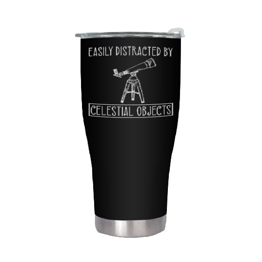 Telescope Lover Celestial Objects Space Astronomer Stainless Steel Tumblers