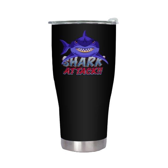 Shark Attack Stainless Steel Tumblers