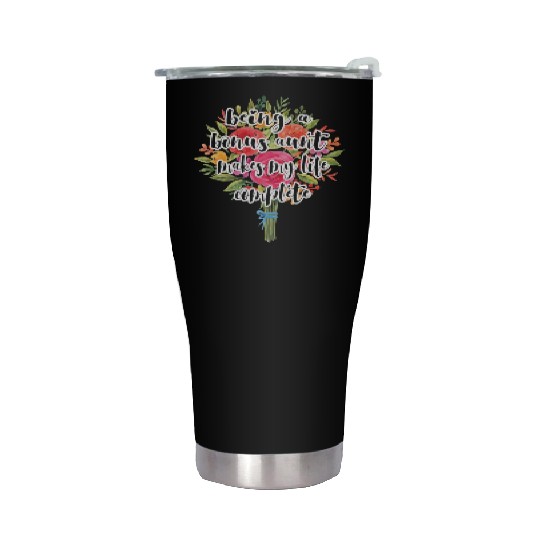 Proud Bonus Aunt Blessed Bonus Auntie Gift Stainless Steel Tumblers