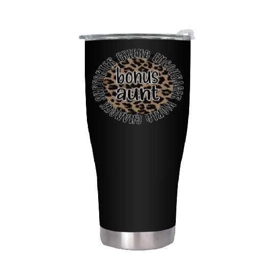 Bonus Aunt Bonus Auntie Step Aunt Appreciation Stainless Steel Tumblers