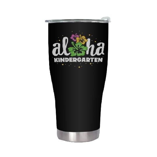 Aloha Kindergarten Kinder Teacher First Day Back Stainless Steel Tumblers