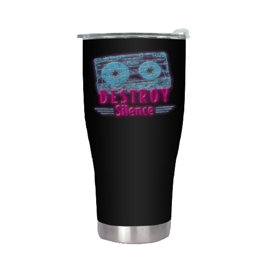 Retro Disco Nerd Old School Stainless Steel Tumblers