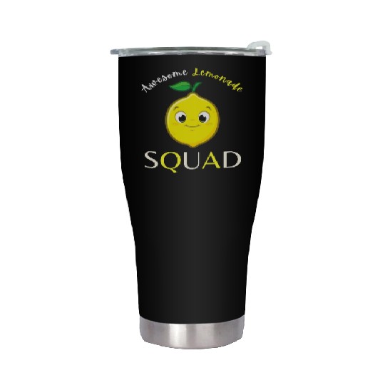 Awesome Lemonade Squad Lemon Lovers For Summer Stainless Steel Tumblers