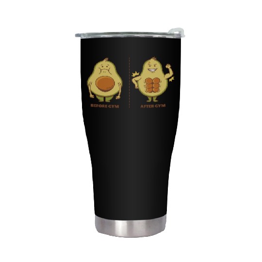 Muscle Avocado Stainless Steel Tumblers