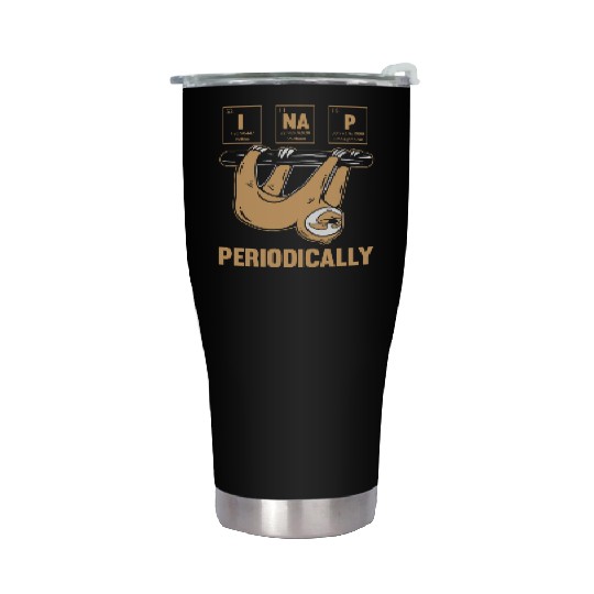 Chemistry Humor Funny Sloth Lazy Scientist Stainless Steel Tumblers