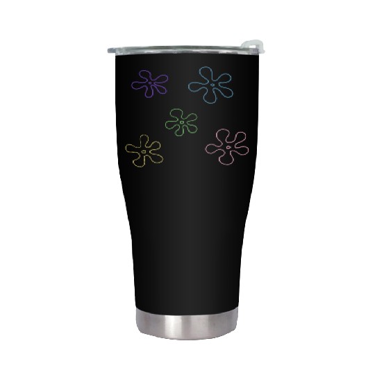 sponge bob flower pack Stainless Steel Tumblers