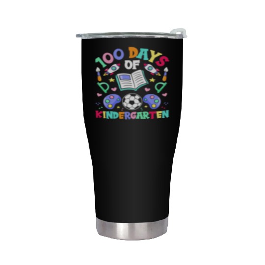 100 Days Of Kindergarten Sayings Cute Team Sweet Stainless Steel Tumblers