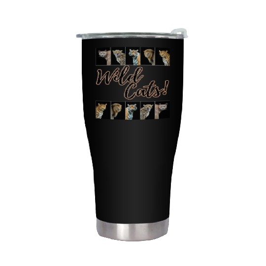 WILDCATS! | Lion, Leopard, Cheetah, Puma, Tiger Stainless Steel Tumblers