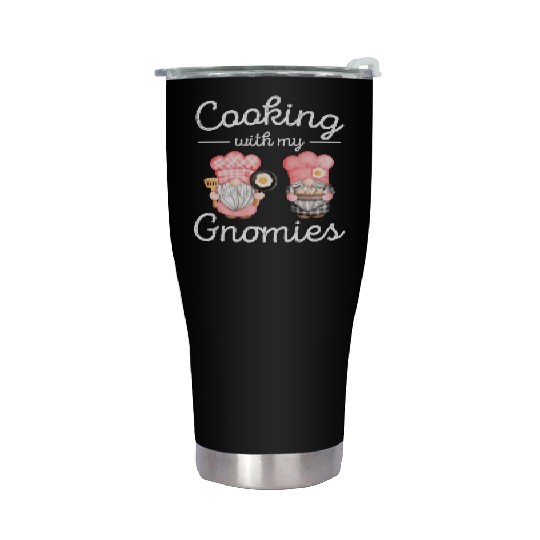 Cooking Gnomes Women Chef Gnome Lover Stainless Steel Tumblers