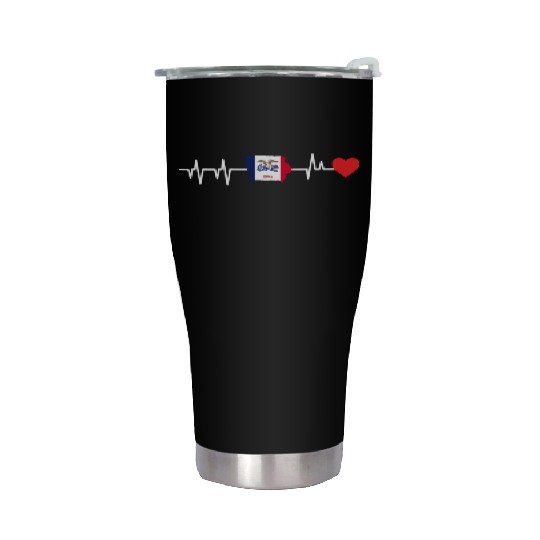 Iowa Heartbeat Gift Stainless Steel Tumblers