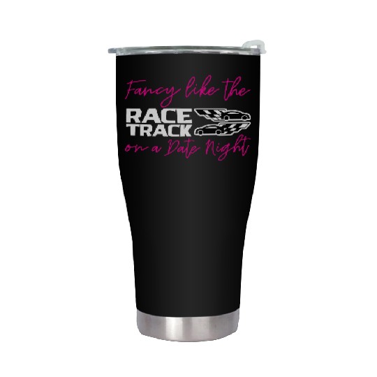 Fancy Like The Race Track On A Date Night 2 Stainless Steel Tumblers