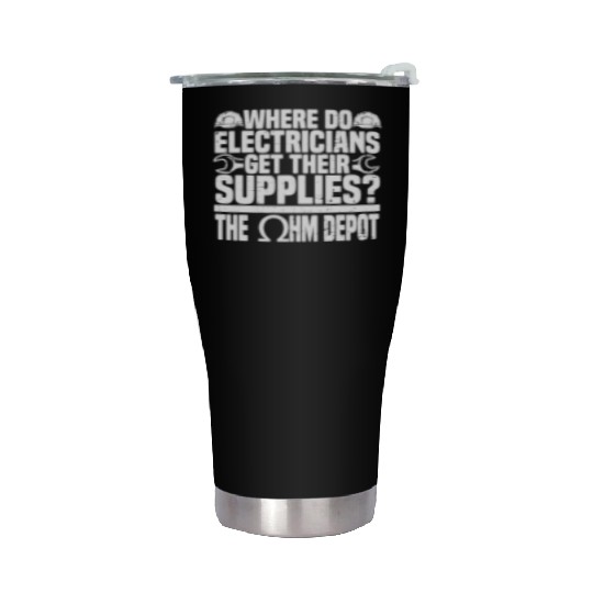 Electrician Electrical Engineer Lineman Stainless Steel Tumblers