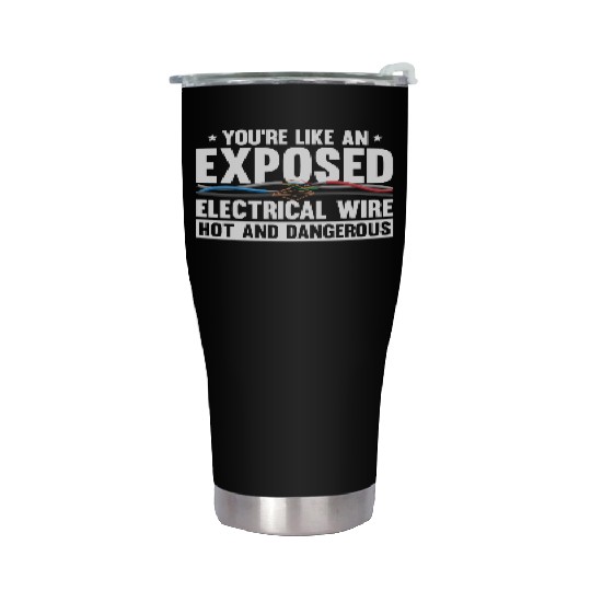 Electrician Electrical Engineer Lineman Stainless Steel Tumblers