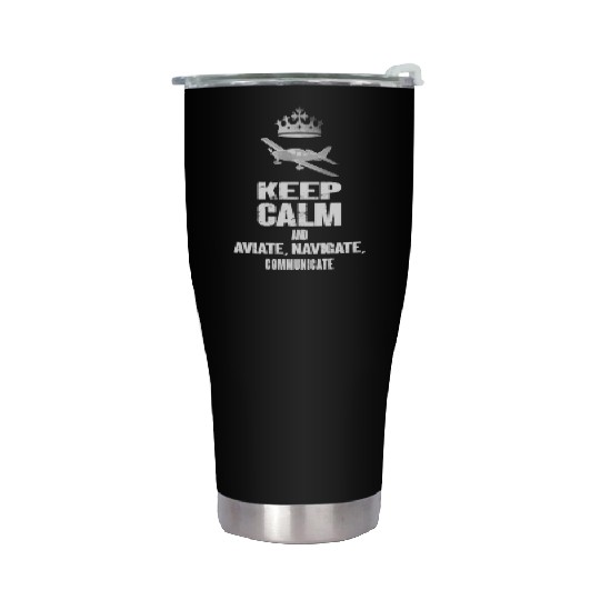 Aviation Plane Pilots Stainless Steel Tumblers