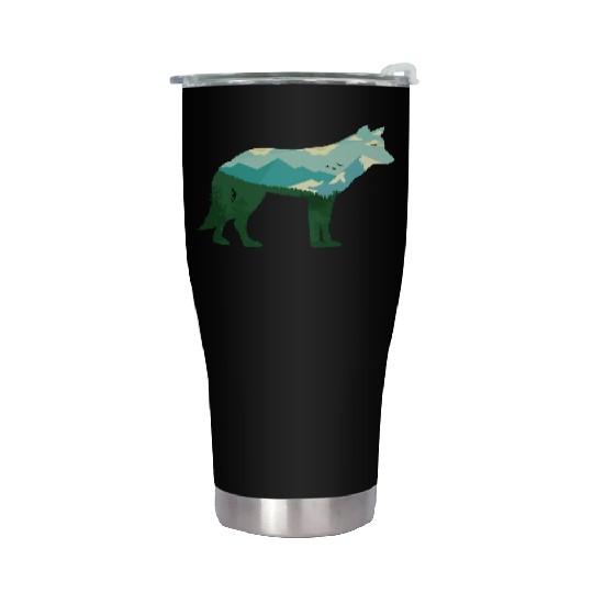 Mountain Wolf Stainless Steel Tumblers