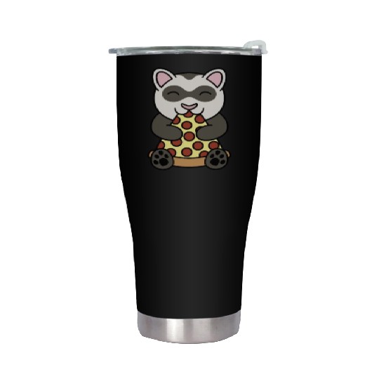 Ferret Pizza Lover Stainless Steel Tumblers