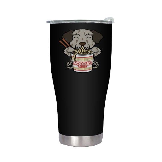 Irish Wolfhound Instant Ramen Noodles Stainless Steel Tumblers
