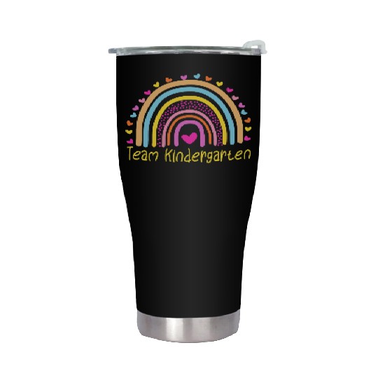 Team Kindergarten Teacher Rainbow Stainless Steel Tumblers