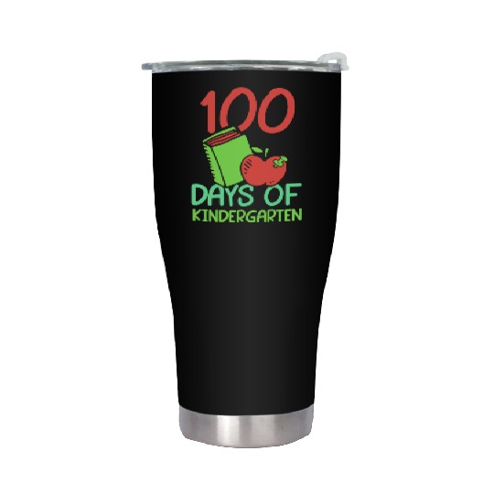 100 Days Of Kindergarten Sayings Cute Sweet Team Stainless Steel Tumblers
