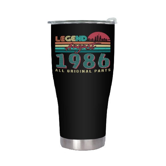 Building Year 1986 In August Stainless Steel Tumblers