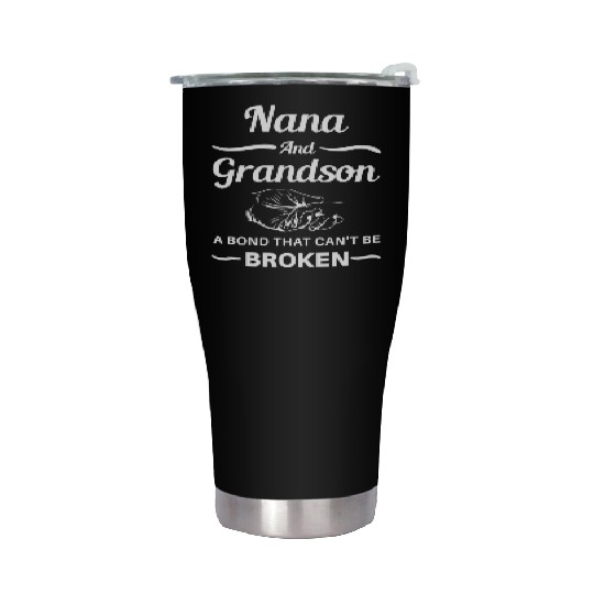 Nana And Grandson A BondThat Can't Be Broken Stainless Steel Tumblers