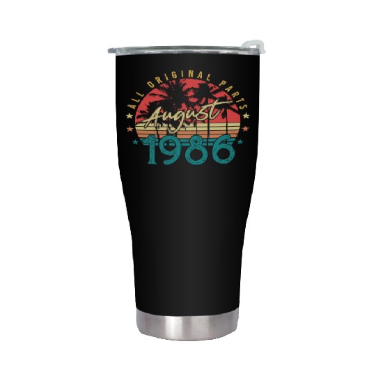 August 1986 Gift Idea Stainless Steel Tumblers