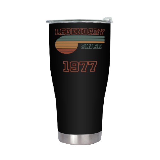 45th Birthday legendary since 1977 Stainless Steel Tumblers