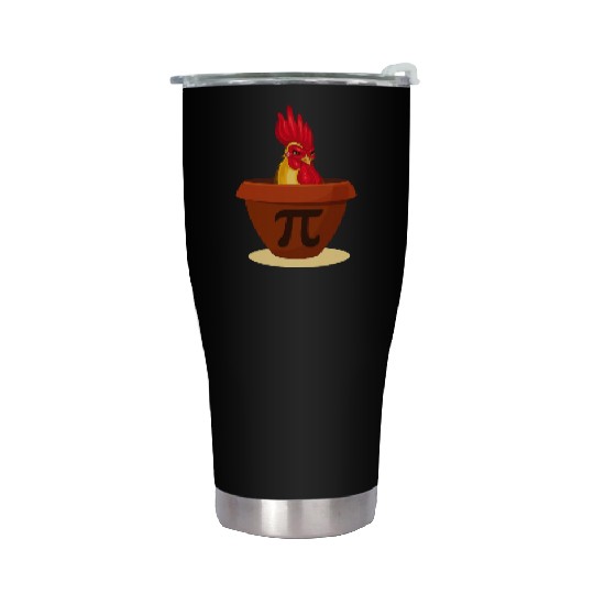 Funny Chicken Pot Pie Stainless Steel Tumblers Chicken Pi day