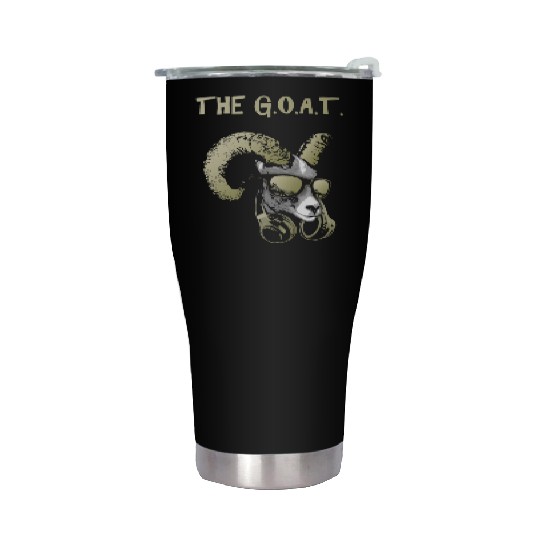 The Goat Cool Cool and Funny Music Animal with Stainless Steel Tumblers