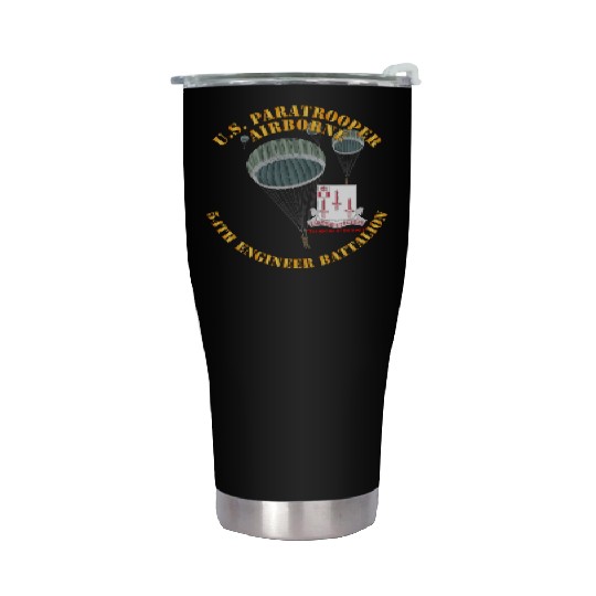 Army US Paratrooper 54th Engineer Battalion X 300 Stainless Steel Tumblers