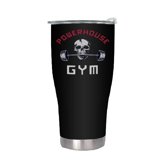 Powerhouse Gym - Bodybuilding Workout Saying Stainless Steel Tumblers
